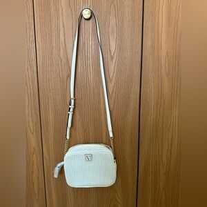 Victoria’s Secret White Crossbody Bag with Gold Accents